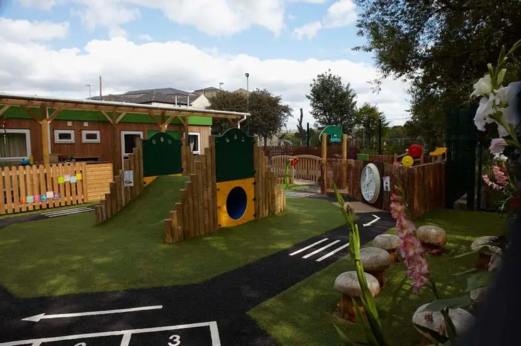 Pre-school portable buildings and play area