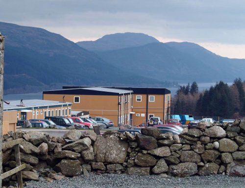 Construction Site Temporary Buildings, Scotland – Hochtief At Loch Ness