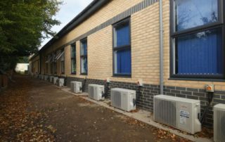 new modular classroom exterior