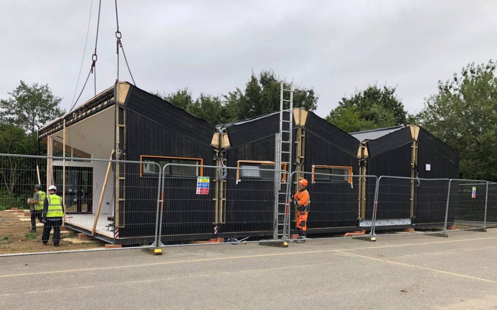 how to install a modular building, classroom installation in Peterborough