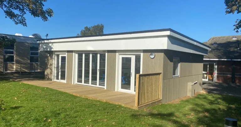 Lancashire Modular Construction - Refurbished Woodland Classroom In Blackpool For Park View Academy