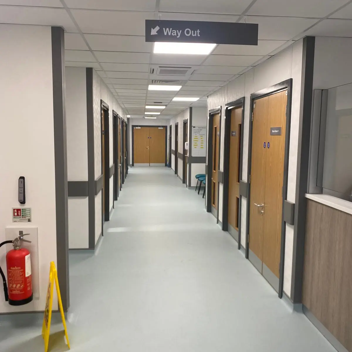 East Yorkshire Eye Hospital - Modular Unit - Internal Corridor (Square)