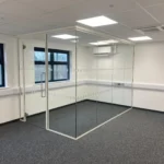 Internal Modular Block with Glass Partioning Office - Summerdown Southfield Trust Academy