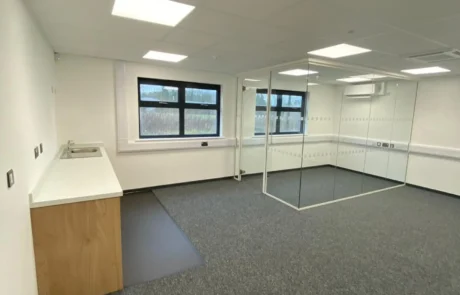 Internal Modular Office with Glass Partioned Office