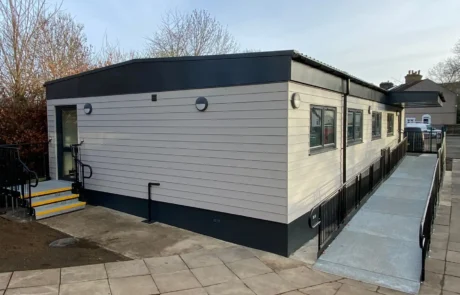 Modular Building with Accessible Ramp - St Marks School Afterschool Care Facility