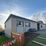 Portable Replacement Classroom on a Sloped Site - Modular Classroom