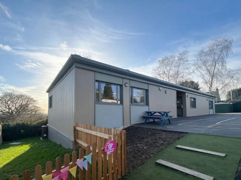 Portable Replacement Classroom on a Sloped Site - Modular Classroom