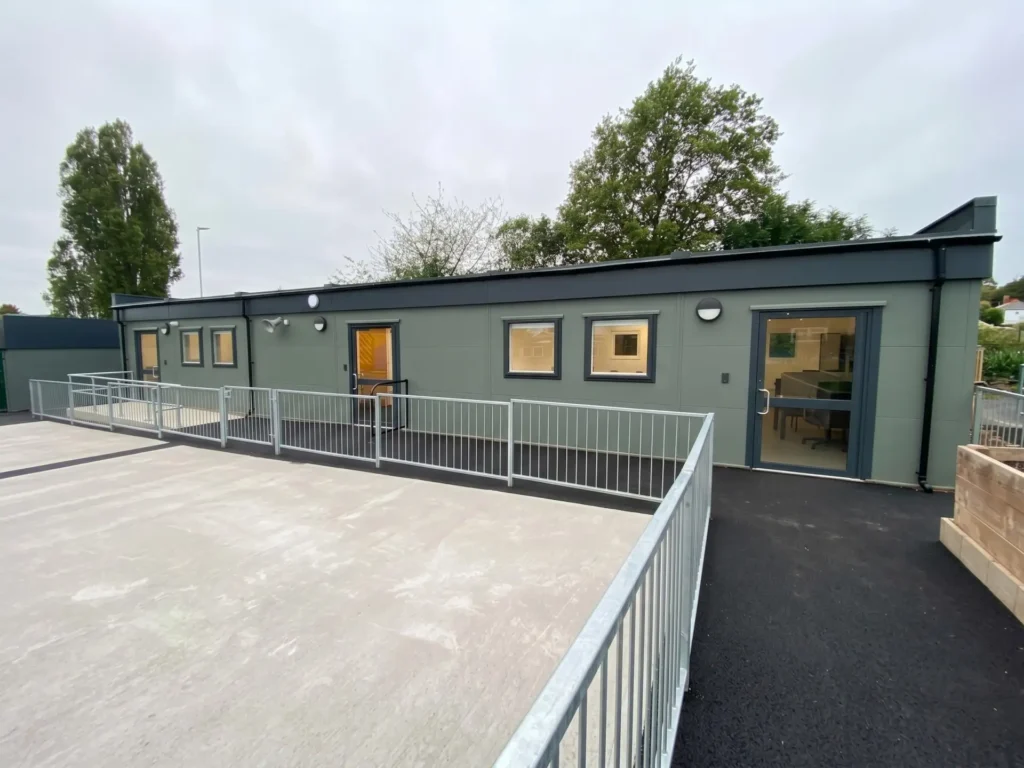 Modular SEN School Building With Accessible Bathroom that Meets BB103 BB104 Guidelines